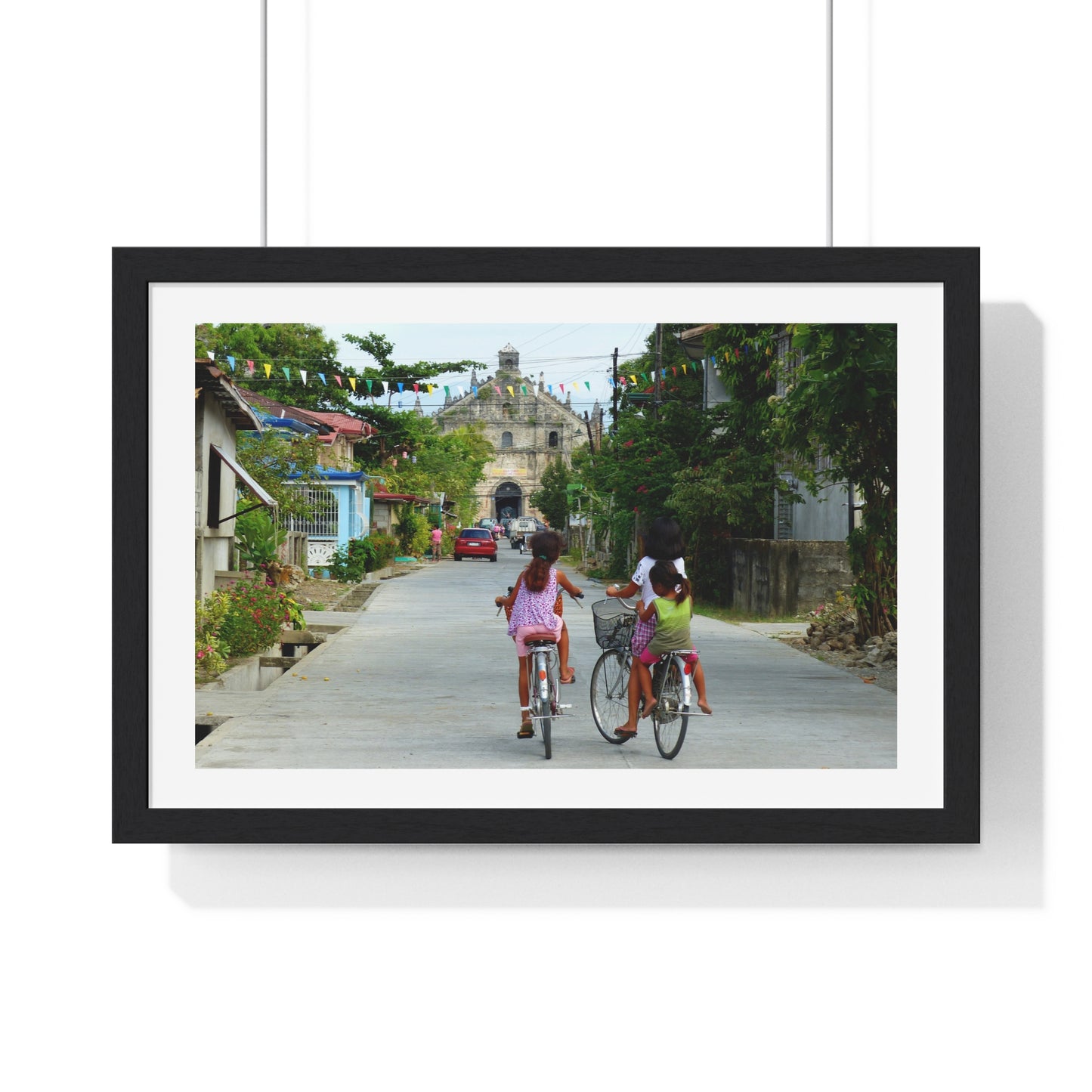 Street Scene, Philippines, Photographic Art, from the Original, Framed Print