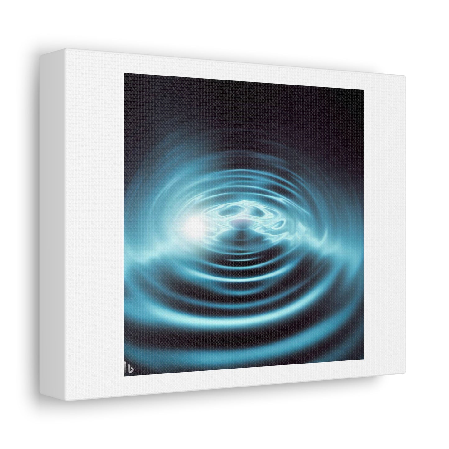A Ripple In Space Time As It Disappears Into a Wormhole 'Designed by AI' Print on Satin Canvas