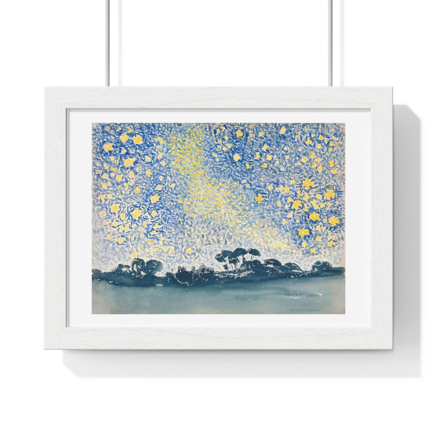 Landscape with Stars (1905–1908) by Henri-Edmond Cross, from the Original, Framed Art Print