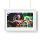 Brazilian Carnival Dancer 'Designed by AI' Framed Art Print