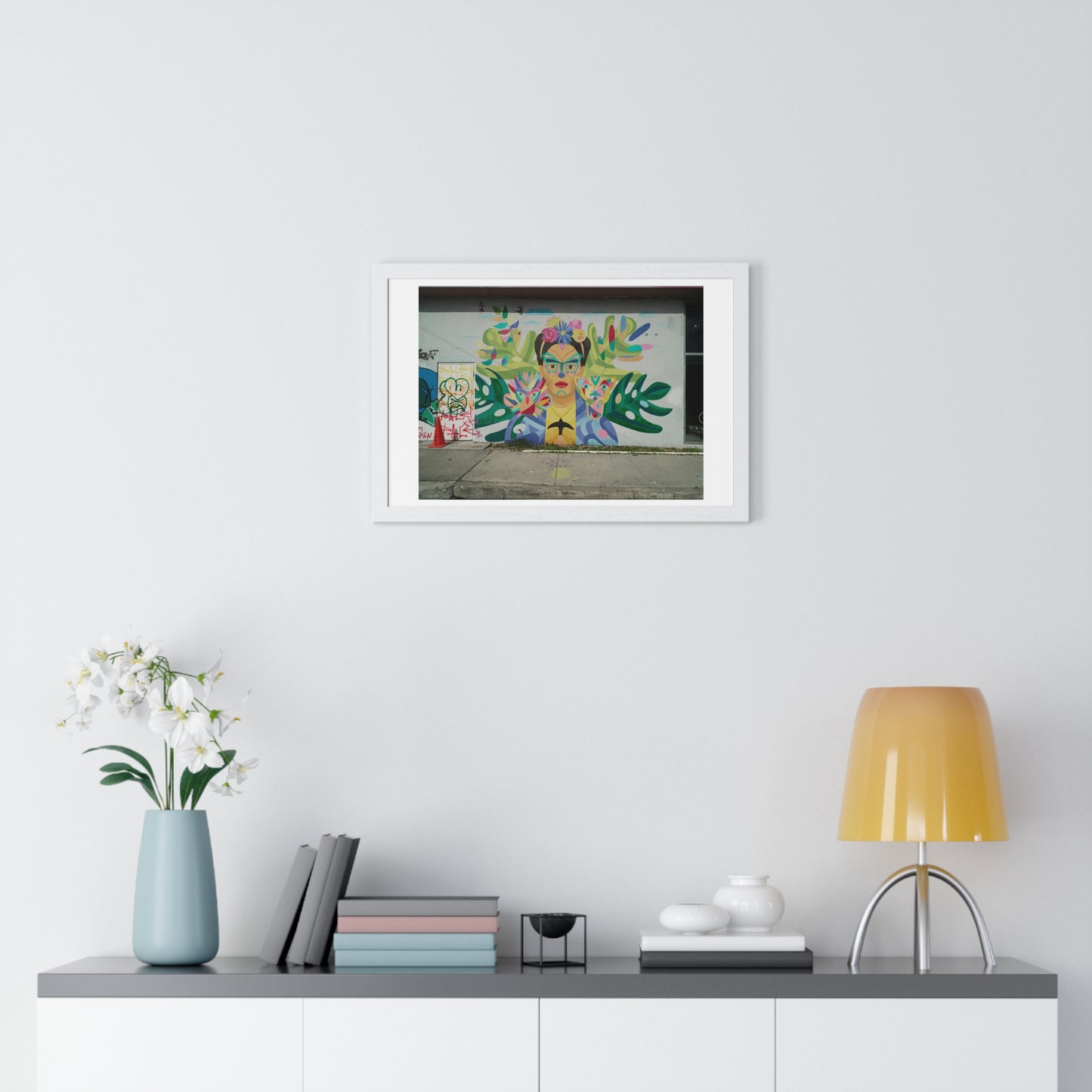 Mural Art in the Wynwood Neighbourhood of Miami, Florida, Framed Print