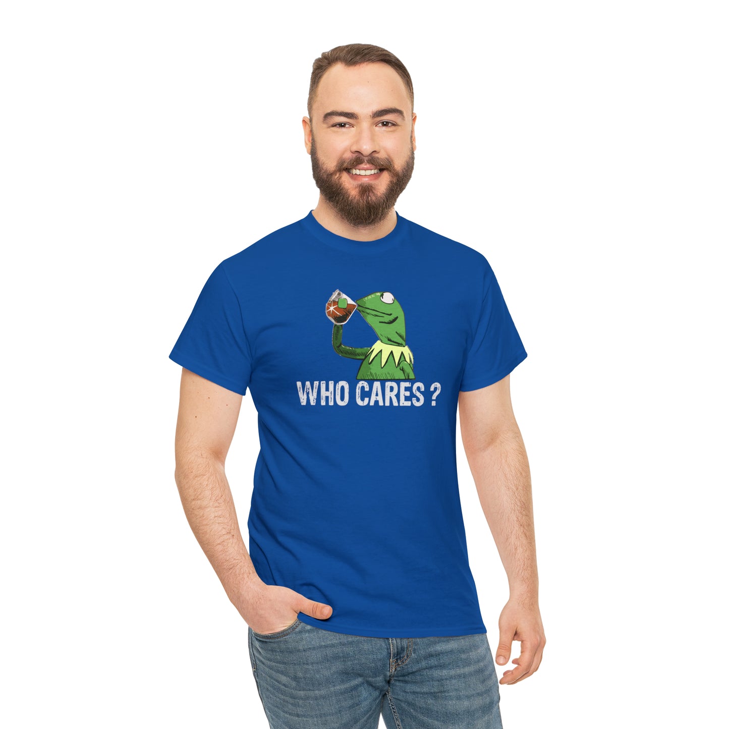 Who Cares Kermit Funny T-Shirt