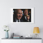 Putin, Trump and the Legend of the Golden Egg, Abstract Art 'Designed by AI' Framed Print