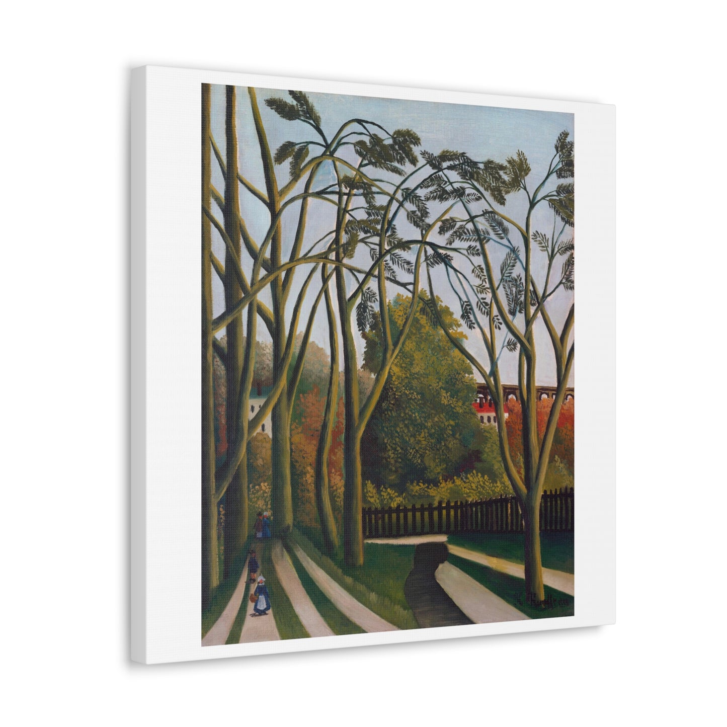 The Banks of the Bièvre near Bicêtre (1908–1909) by Henri Rousseau, Canvas Art Print from the Original