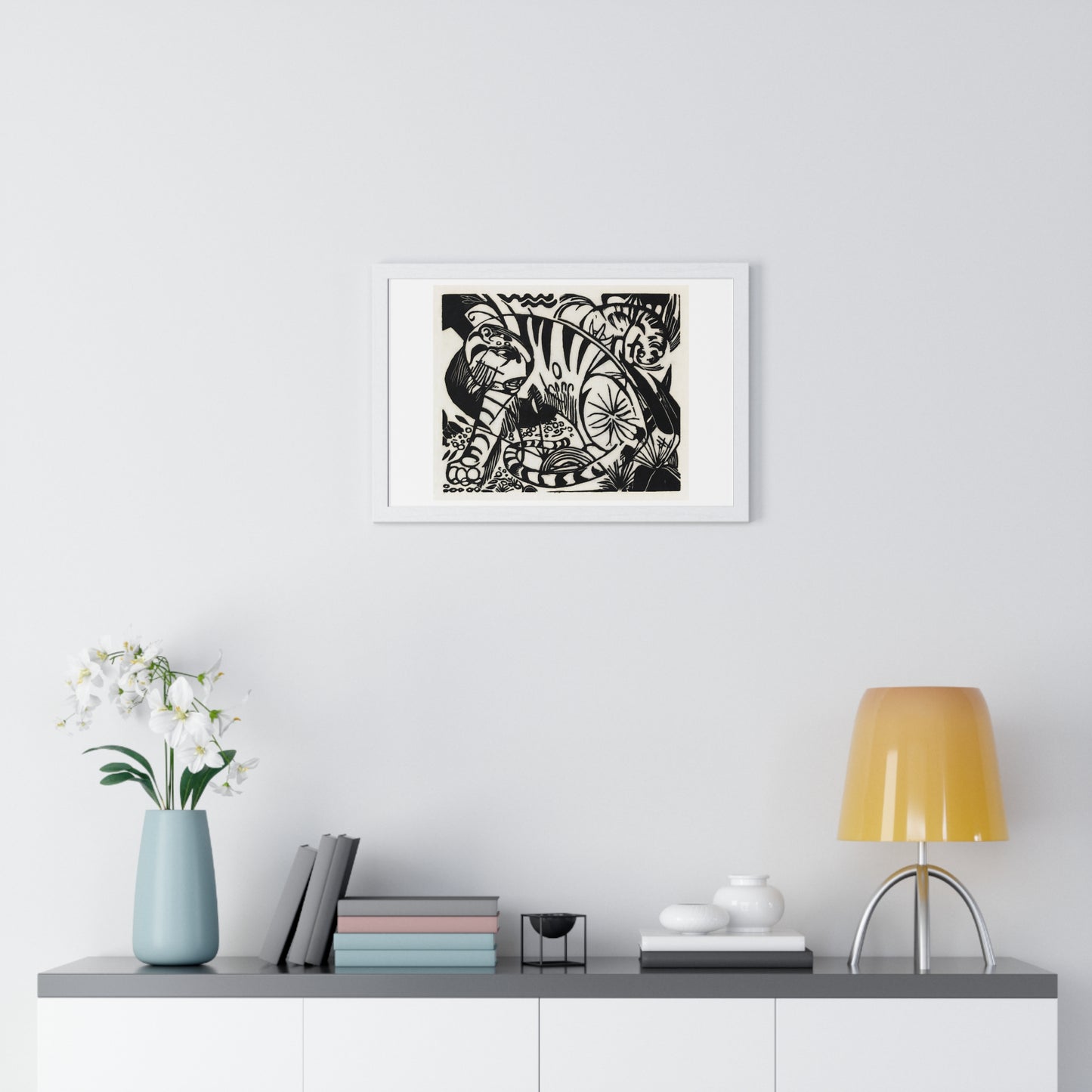 Tiger (1912) by Franz Marc, from the Original, Framed Art Print