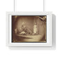 Vintage Photography, Saint George and the Dragon (1875) by Lewis Carroll , from the Original, Framed Print