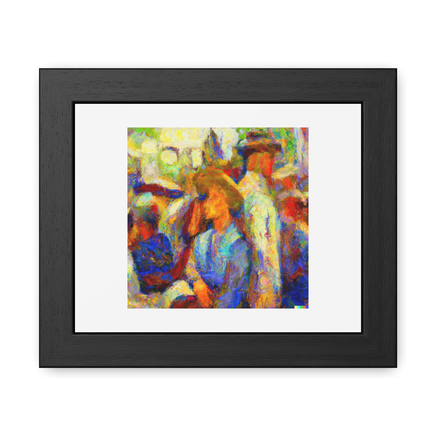 Consciousness In The Art Style Of The Impressionists Reprised 'Designed by AI' Wooden Framed Print