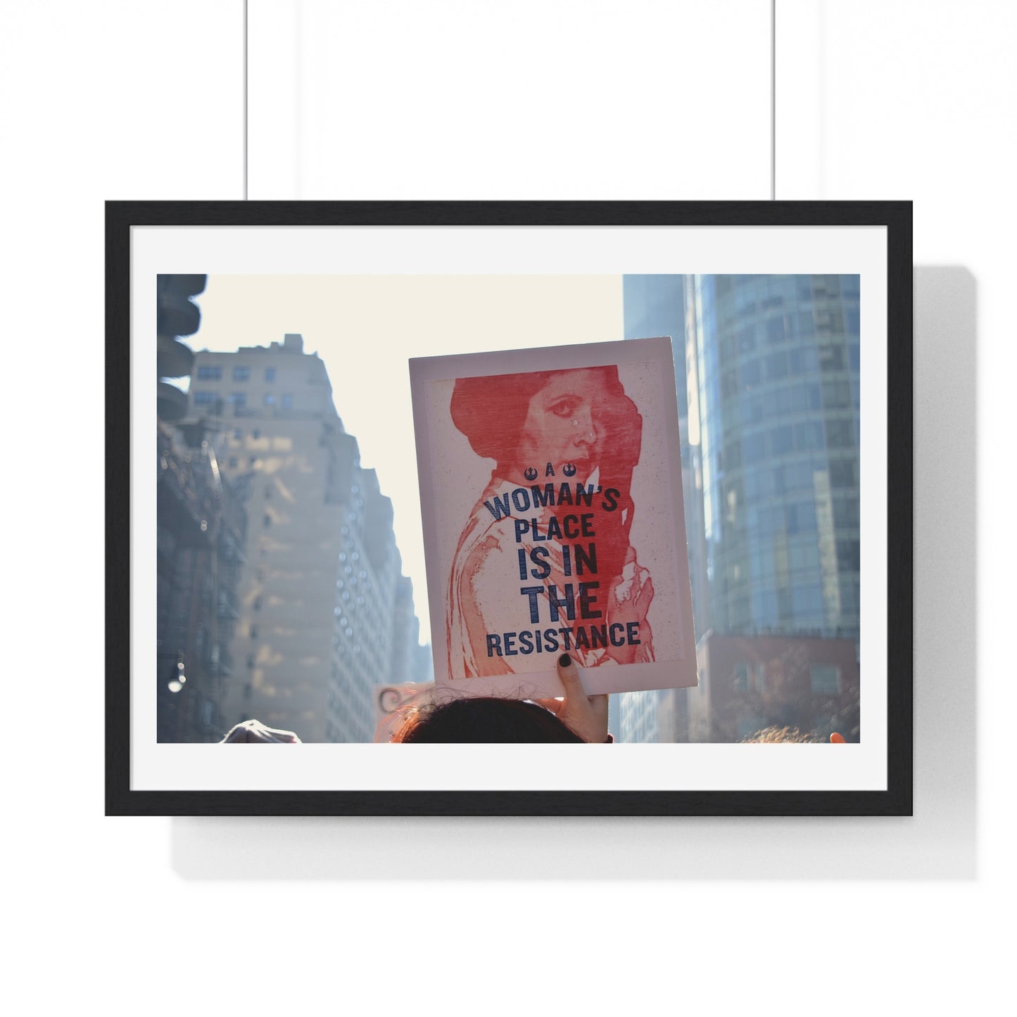 International Women's Day Protest, Iconic Photography, Location Unknown (2017) Large Framed Print
