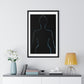 Silhouette of Female Body, Framed Art Print