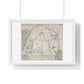 Antique Map of Arabia and Mesopotamia (1621) from the Original Sir Walter Raleigh Manuscript, Framed Print