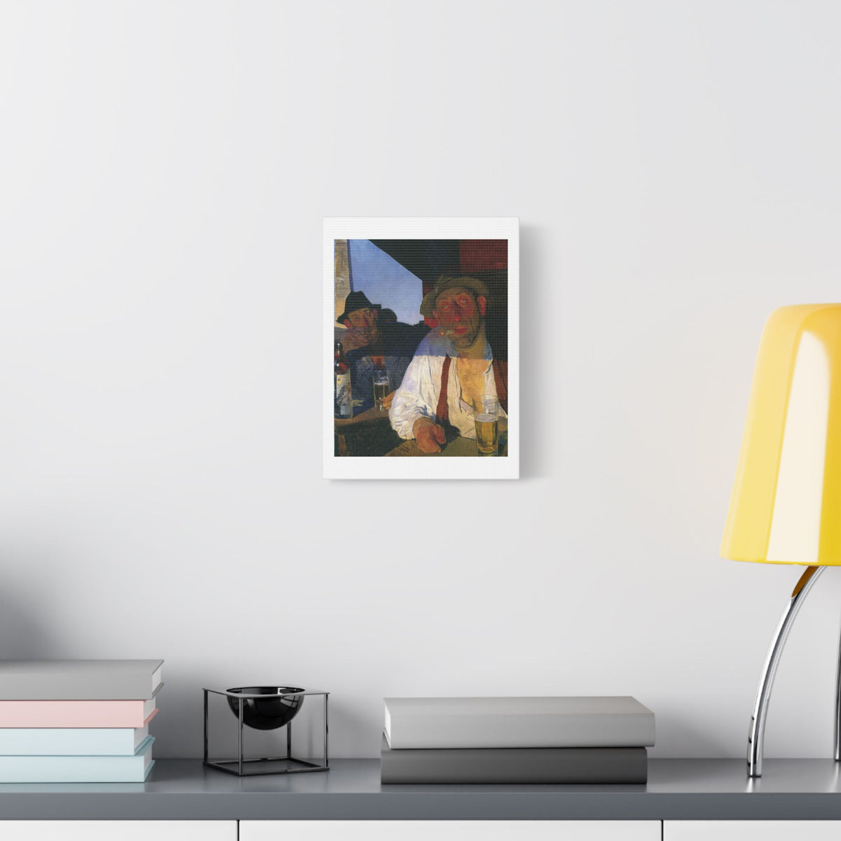 Café Art II, Print on Satin Canvas, Stretched