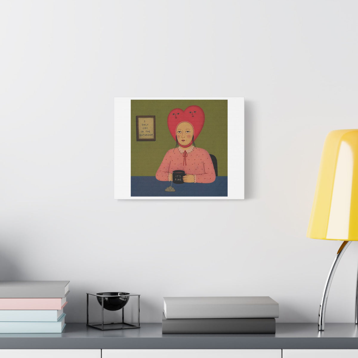 It's Fine VII, Cartoon Art Print on Canvas