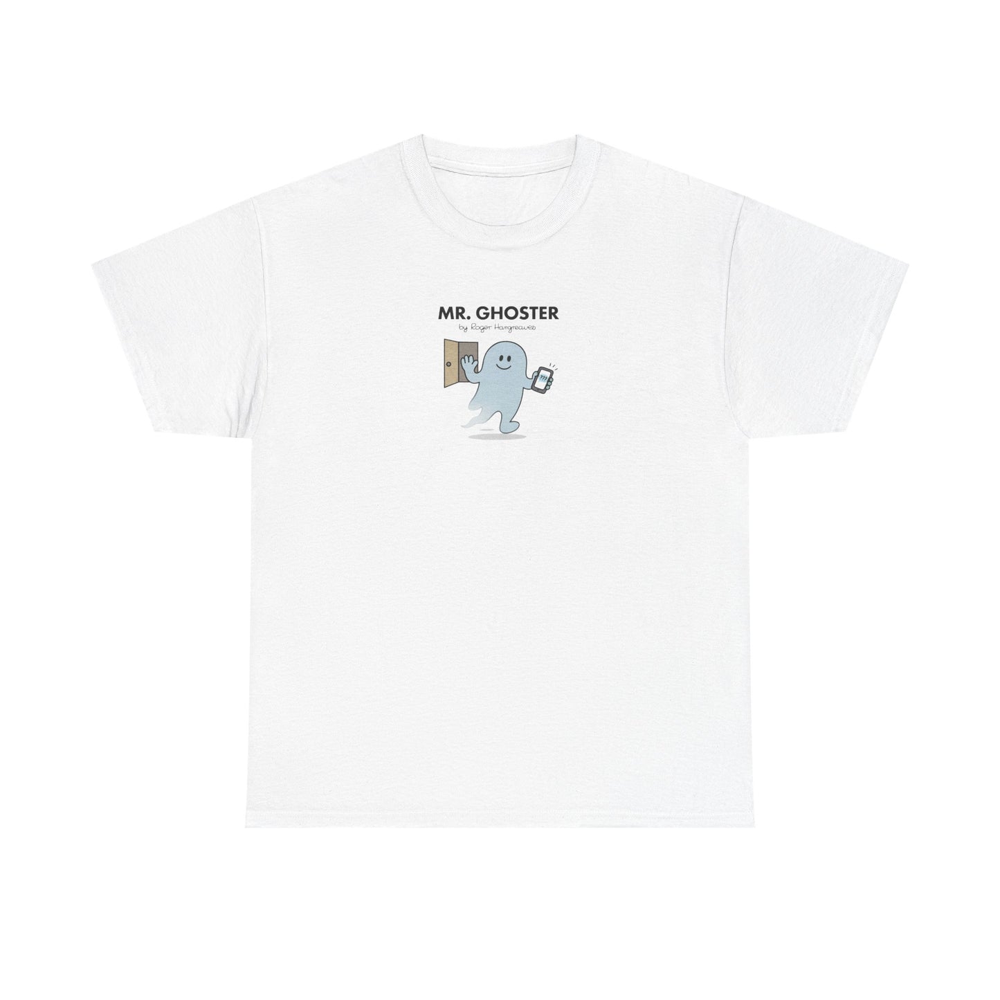 Mr Ghoster, Funny Mr Men Cartoon Art T-Shirt