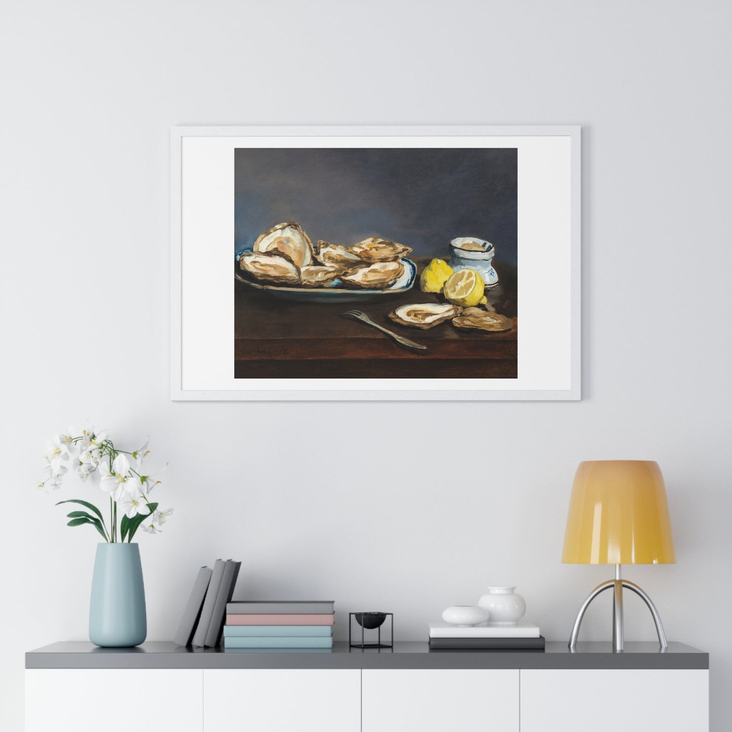 Oysters (1862) by Edouard Manet, from the Original, Framed Art Print