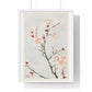 Plum Branches with Blossoms (1870–1880) by Megata Morikaga, from the Original, Framed Art Print