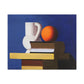 Arrangement with White Jug, Orange and Book (1932–1933) by Vilhelm Lundstrom Printed on Satin Canvas