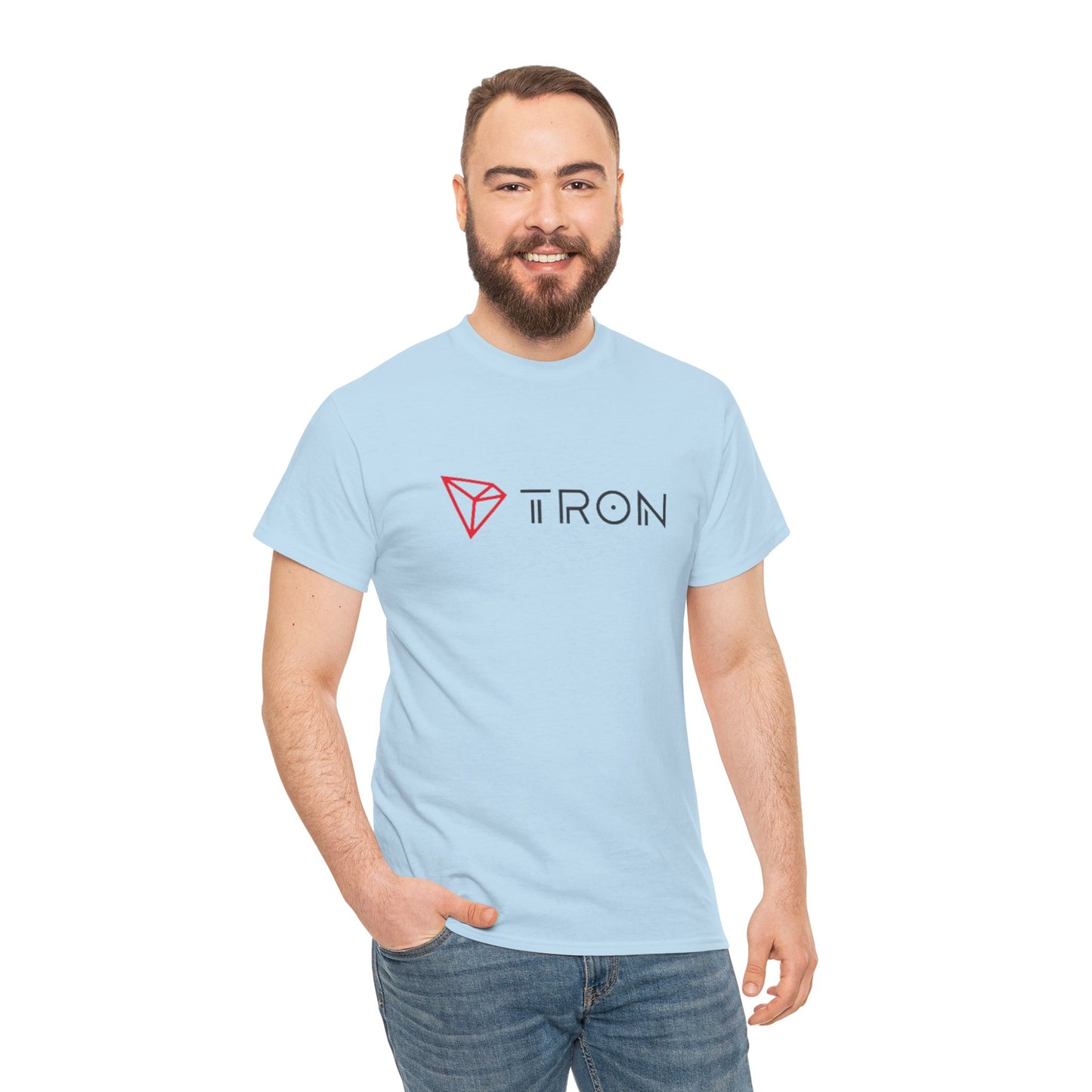 Tron (Blockchain) #TRX Crypto Unisex Heavy Cotton T-Shirt