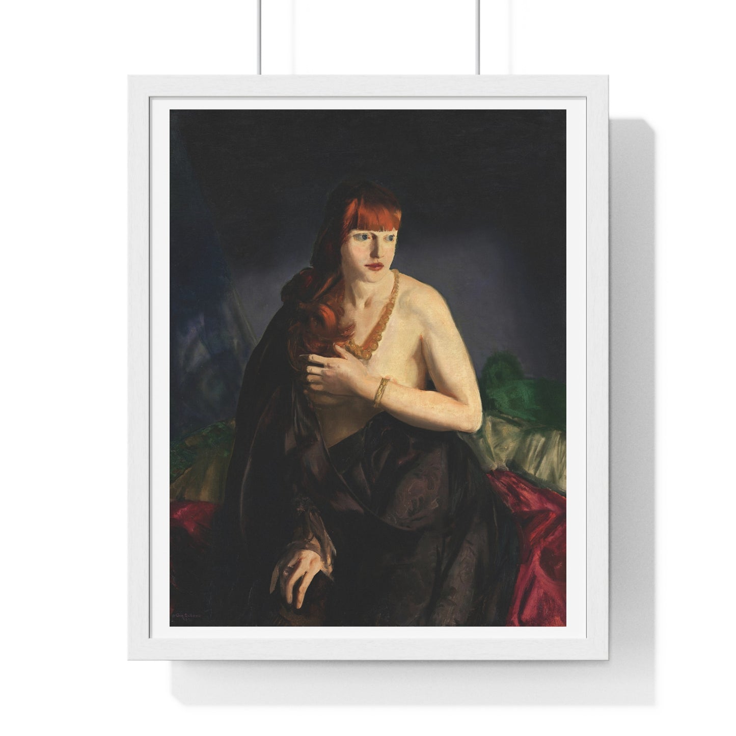 Nude with Red Hair (1920) by George Wesley Bellows, from the Original, Framed Art Print