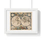 Antique Map 'Orbis Terrarum Nova et Accuratissima Tabula' (1658) from the Original, Framed Print