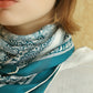 Heritage Grace Silk Scarf, 90cm Hand-Rolled Women's Head Scarf