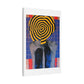Woman Portrait from Behind, Bold Decor Art 'Designed by AI' Canvas Print