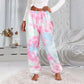 Women's Tie-Dyed Double-Sided Fleece Home Trousers