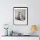 Sitting Cat From Behind (1812) Drawing by Jean Bernard, from the Original, Framed Print