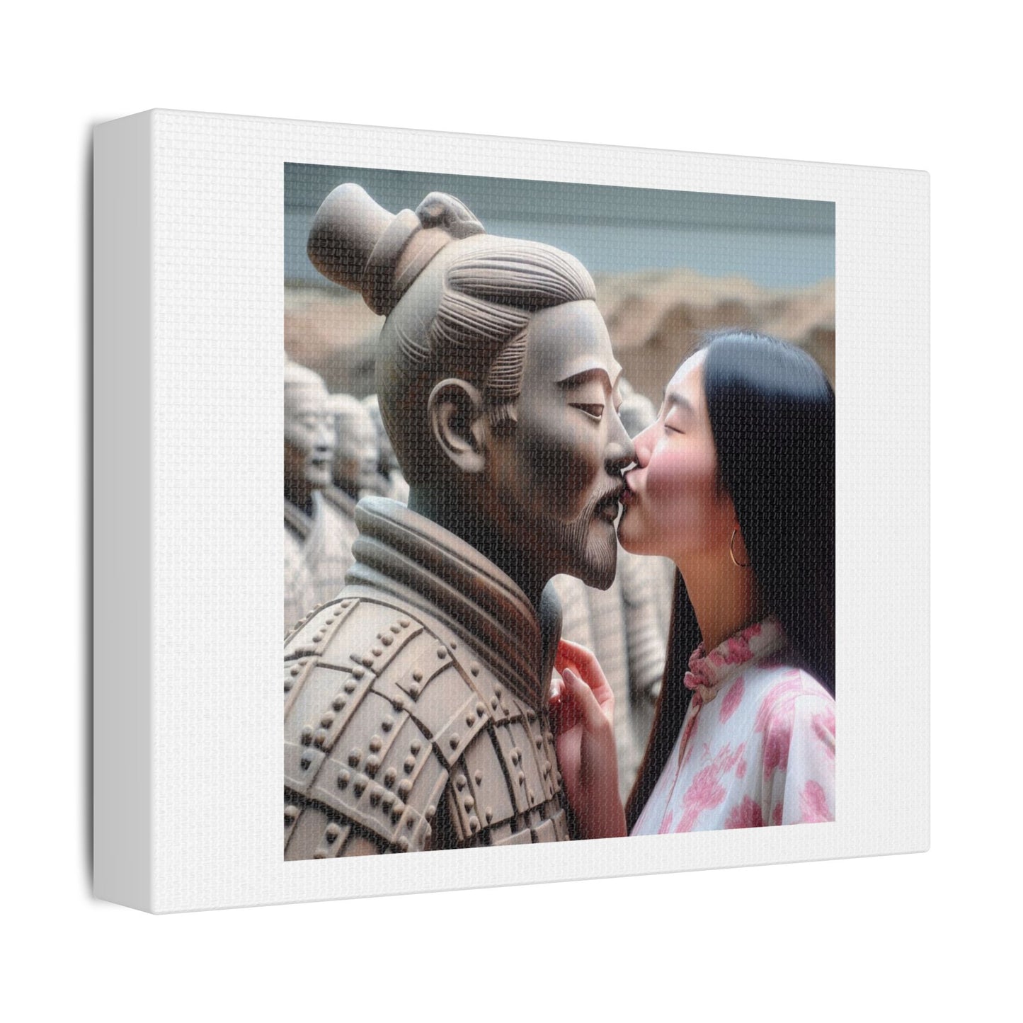 Modern China Meets Ancient China II, Abstract Art 'Designed by AI', Print on Canvas