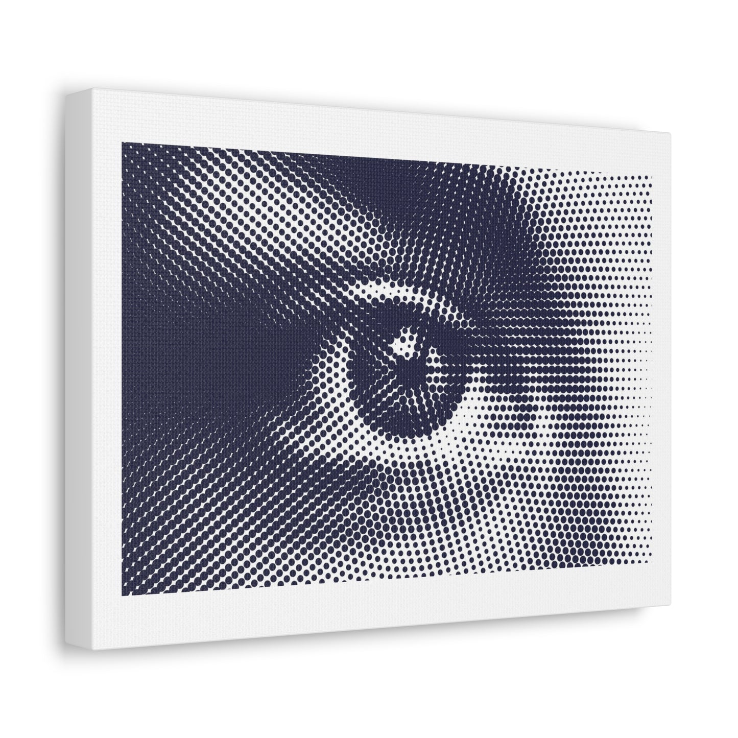 Human Eye Pixel Art Print on Satin Canvas