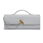 Leather American Retro Hand-Held Dinner Bag Baguette Clutch