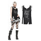 Dark in Love Yvette Black Distressed Graphic Tank Top
