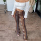 High Elastic Tight Pants Slim Sexy Print Trousers, Spring and Autumn Collection