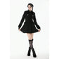 Dark in Love Cat-Ear Faux Fur-Trim Gothic Hooded Coat