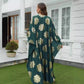 Middle East-Style Batwing Sleeve Women's Robe Dress