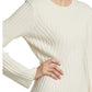 Vireous Textured Round-Neck Knitted Pullover Dress