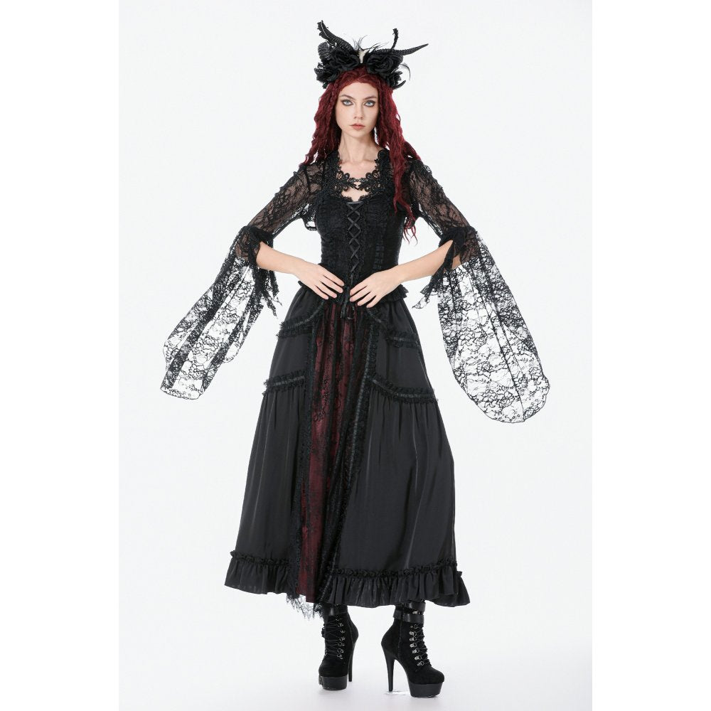 Dark In Love Lilith 3D Lace Bell-Sleeve Cape
