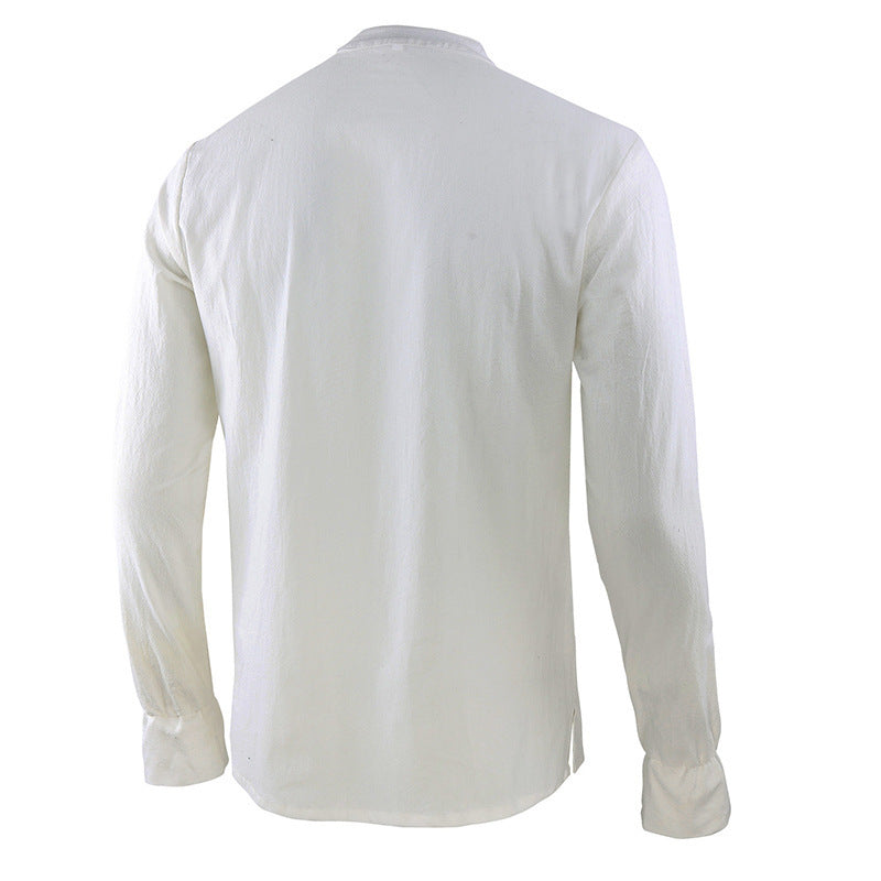 Men's Long Sleeve Smock Shirt, Stage Costume