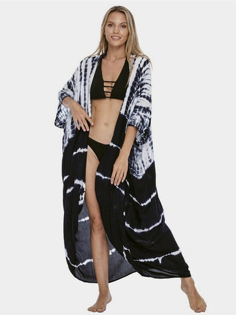 Vireous Bikini Beach Cover-Up Gown