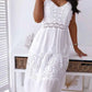 Boho Midi Dress Women's Embroidery Sexy Backless Dress