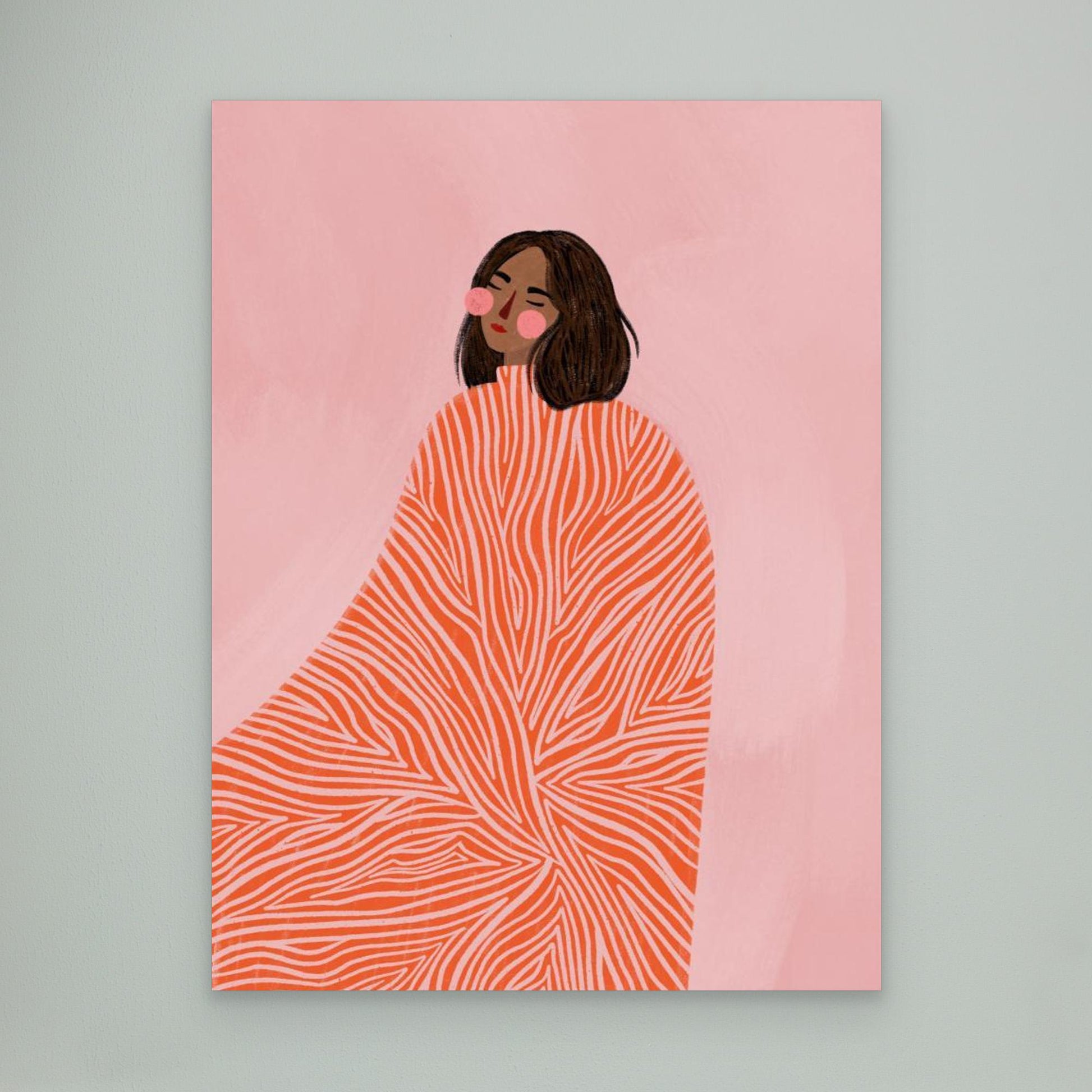 The Woman With the Swirls by Bea Müller, Canvas Art Print