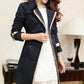 Women's Colour Contrast Double-Breasted Trench Coat