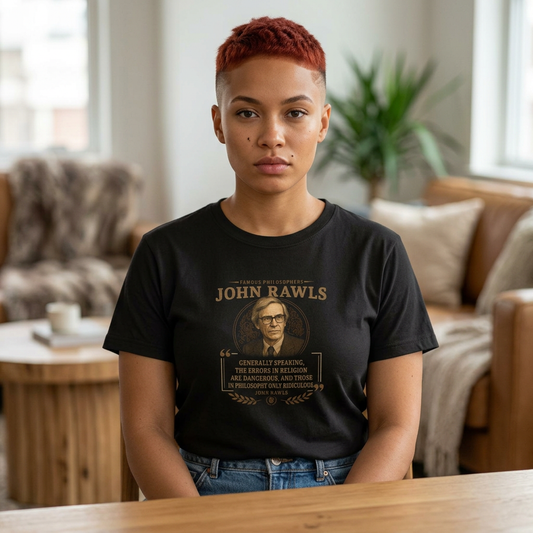 John Rawls on the Errors of Religions, Philosophy Tribute T-Shirt