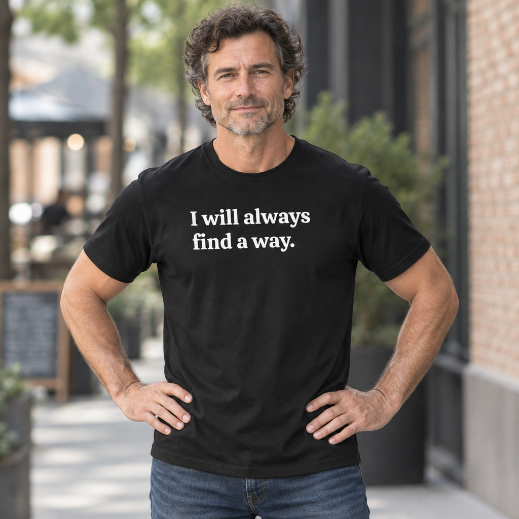 I Will Always Find a Way, Positive Vibes Motivation T-Shirt