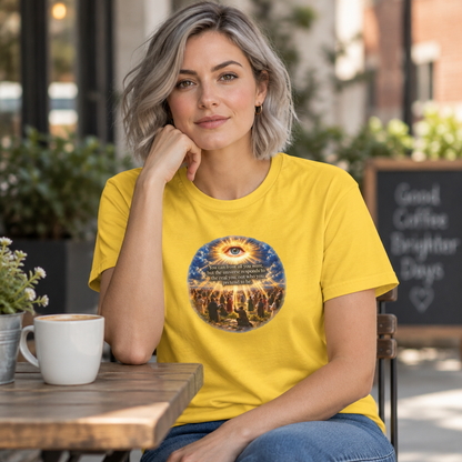 The Universe Responds to the Real 'You' Mystic Eye Graphic T-Shirt