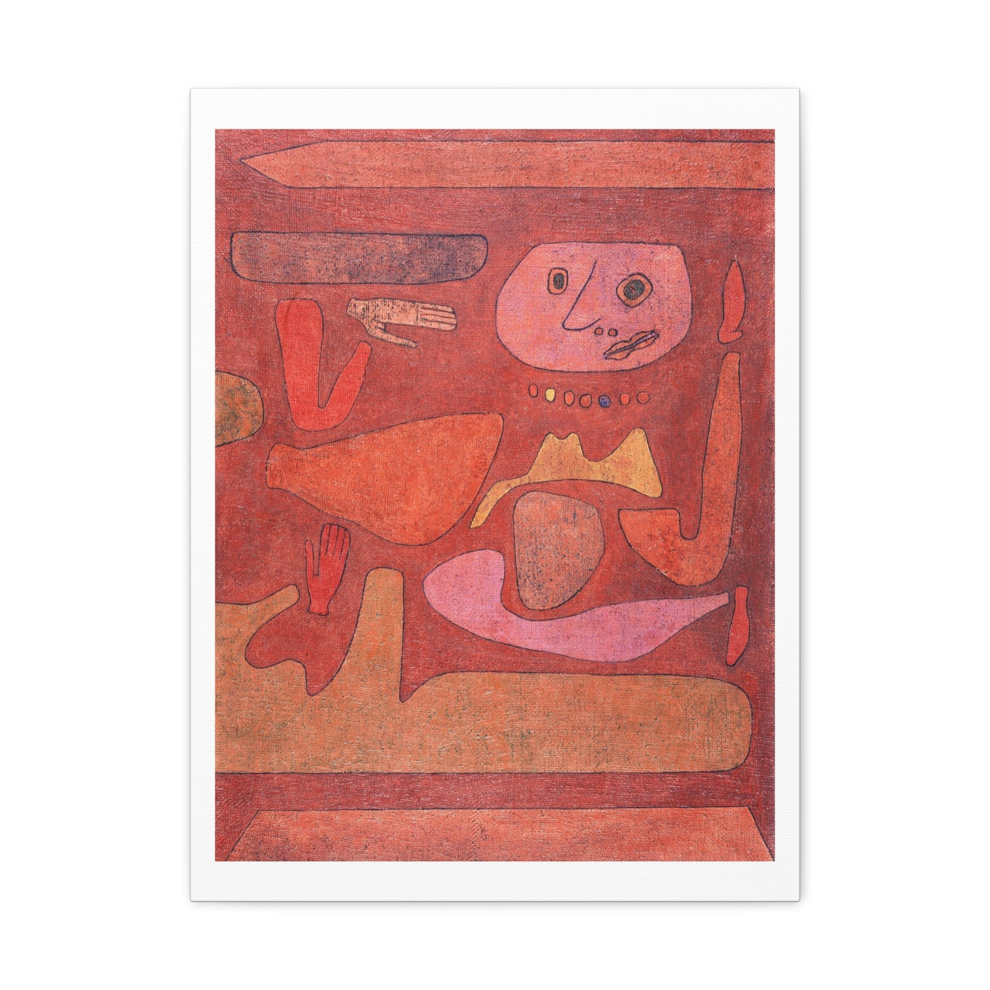 The Man of Confusion (1939) by Paul Klee, Canvas Art Print from the Original