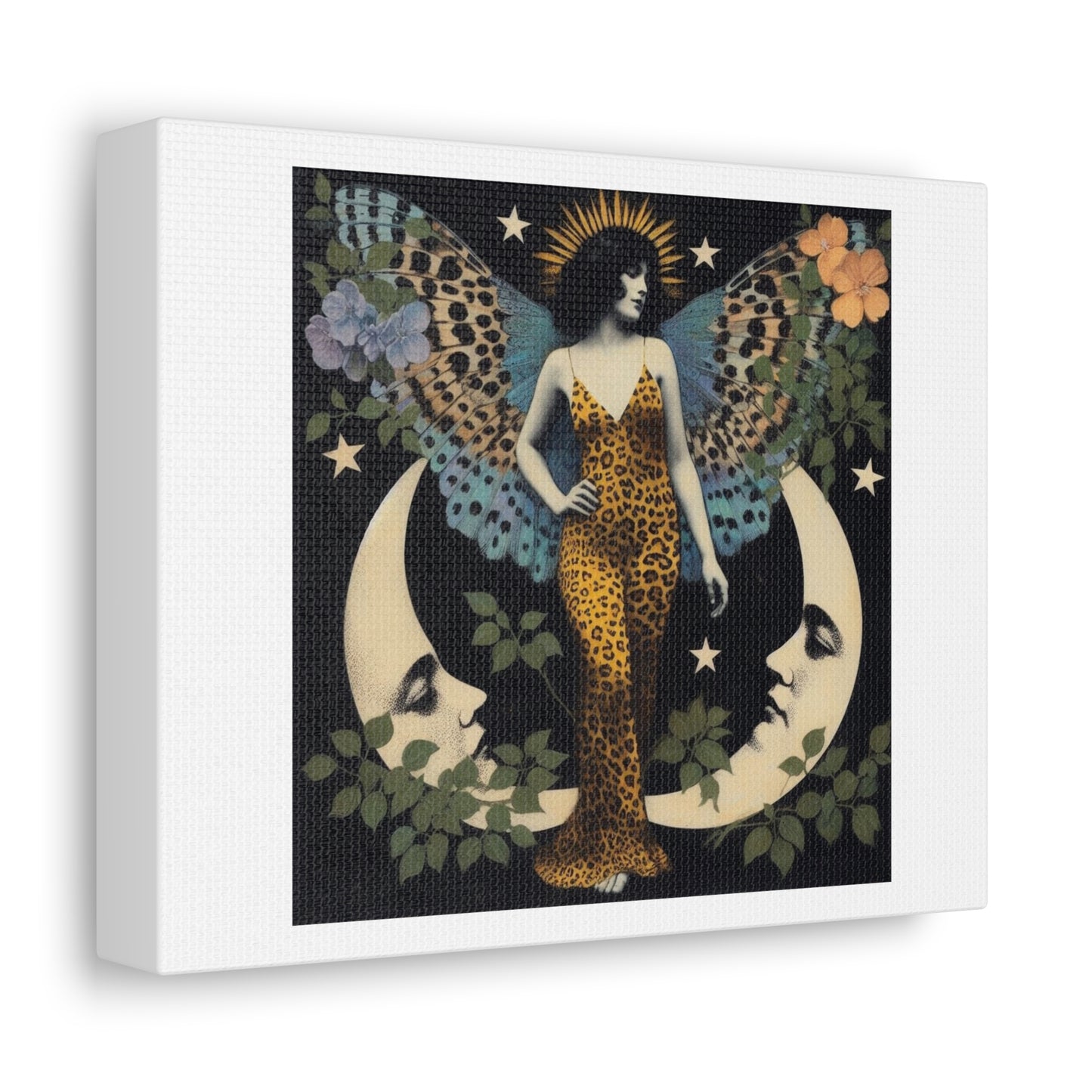 Art Nouveau Woman Poster Art 'Designed by AI' Print on Canvas