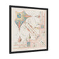 Ceiling Art Drawing from Hadrian's Roman Villa, near Tivoli by Luigi Rossini, Wooden Framed Print