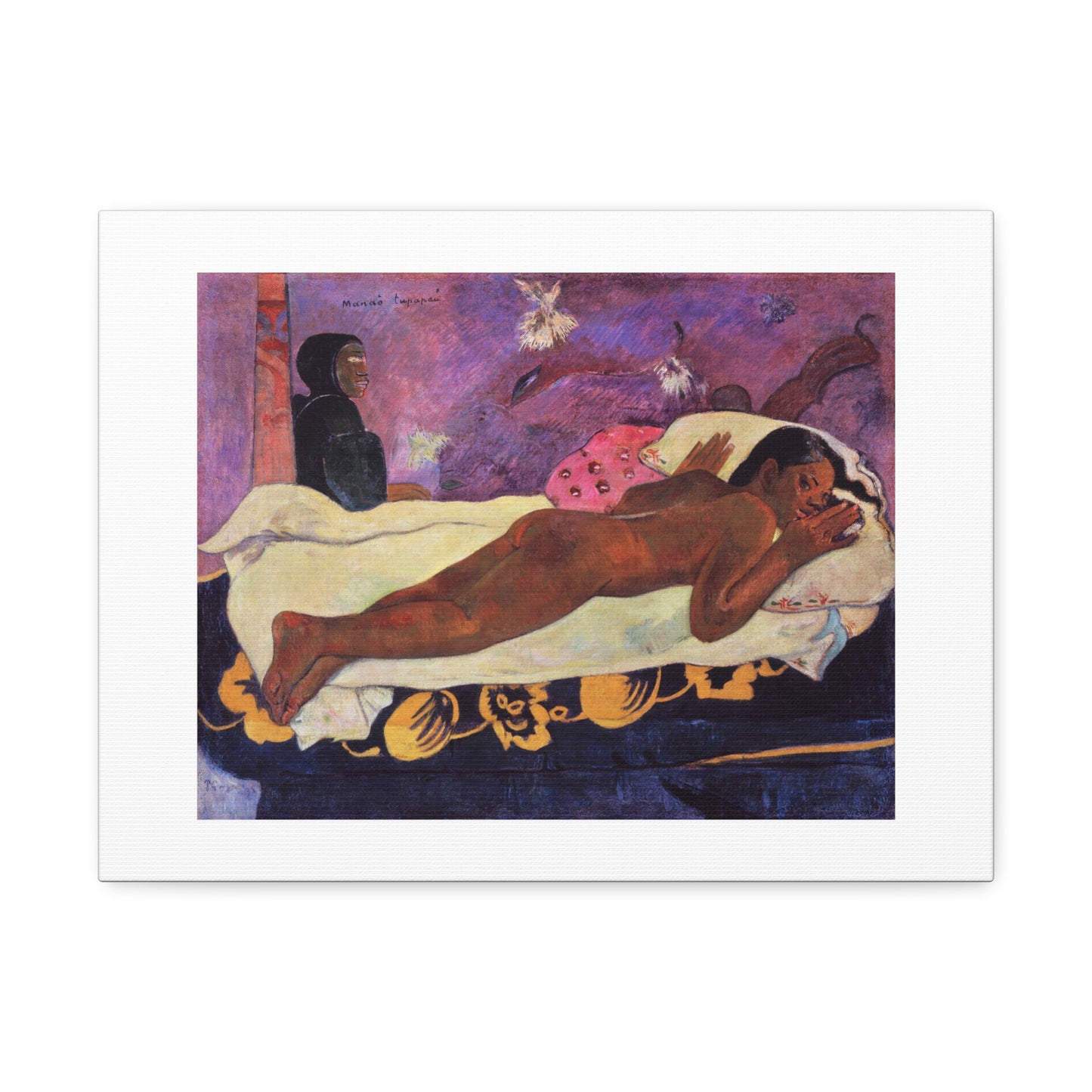 Spirit of the Dead Watching (1892) by Paul Gauguin, from the Original, Art Print on Canvas