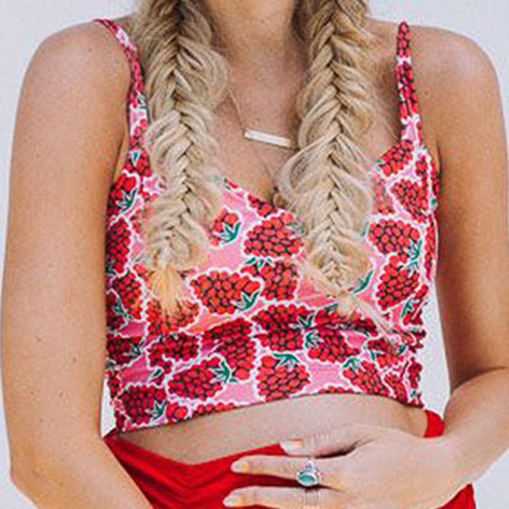 Pregnant Women's High Waist Two-Piece Swimwear