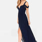 Vireous Long Elegant Greek-Style Pleated Dress, Bridesmaid Dress